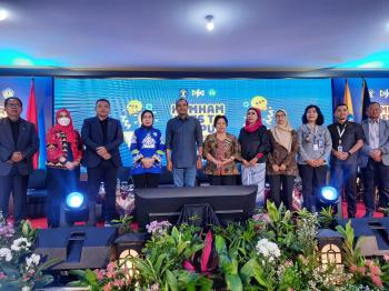 Walikota Bandar Lampung Bunda Eva Dampingi Wakil Menteri Hukum dan HAM Hadiri Acara KUMHAM Goes to Campus di Unila