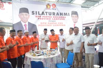 Silahturahmi Ke Gerindra, PKS Lampung Ajak Kolaborasi Bangun Lampung lebih Baik 