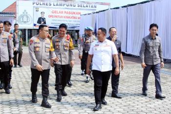 Bupati Lampung Selatan Sambut Kunjungan Kerja Kapolda Lampung Helmy Santika 