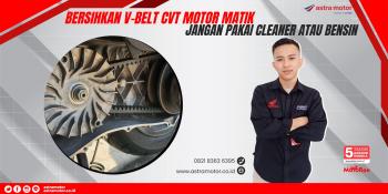 Perlu Tahun, Bersihkan V- Belt CVT Motor Matic Jangan Pakai Cleaner Atau Bensin Paling Benar Begini 