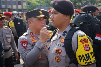 Polda Lampung Perpanjang 1.882 Personil BKO Untuk Pengamanan Pemungutan Suara