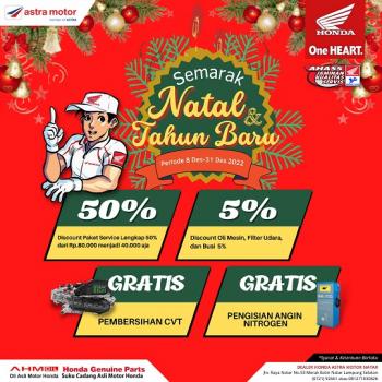 Semarak Natal dan Tahun Baru Astra Motor Natar Hadirkan Promo Service