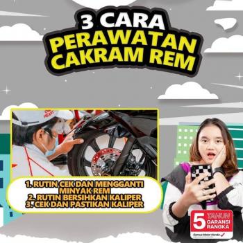 Cara Merawat Rem Cakram Motor, Agar Aman dan Nyaman 