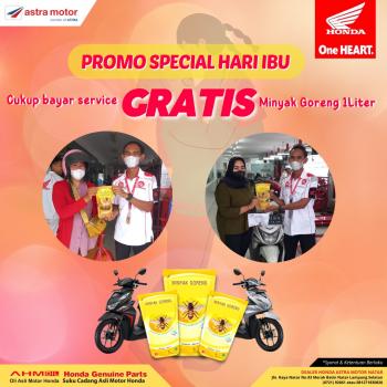 Berhadiah Langsung, Jika Anda Service Motor Honda di Hari Ibu