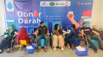 Karyawan XL Axiata Gelar Donor Darah di Pekan Baru 