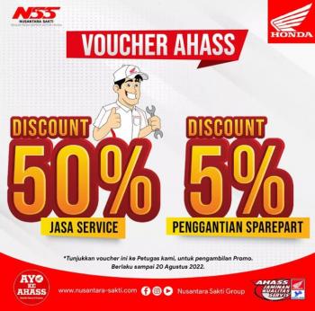 Voucher Discount dari AHASS NSS Kedaton