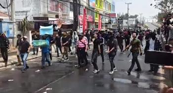 Simulasi Sispamkota di Kantor KPU Lampung, Masa Tolak Hasil Rapat Pleno 