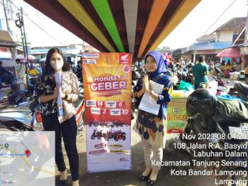 TDM Radin Intan Turun Lapang Dengan Canvassing ke Pasar Untung 