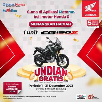 Menangkan Hadiah 1 Unit Motor Sport CB150X di Penghujung Tahun 