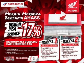 Semarak Kemerdekaan HUT RI ke 78, AHASS Astra Motor Imam Bonjol Hadirkan Promo Menarik 