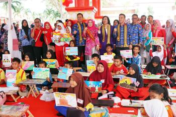 Hari Kunjung Perpustakaan dan Bulan Gemar Membaca, Dinas Perpustakaan dan Kearsipan Kabupaten Lampung Selatan Gelar Berbagai Lomba 