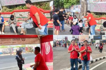 TDM Radin Intan Lakukan Canvassing di Car Free Day 