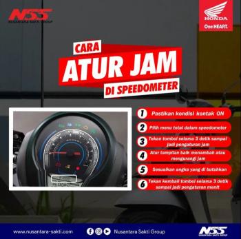 Cara Atur Jam di Spedometer Dari NSS Kedaton 