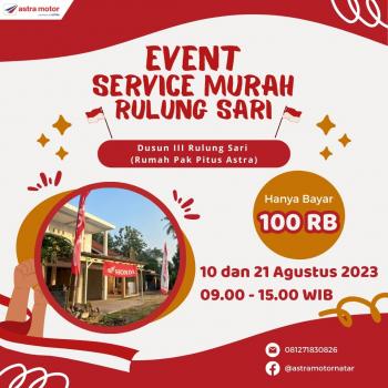 Ahass Astra Motor Natar Hadir Kembali Service Visit di Rulung Sari 