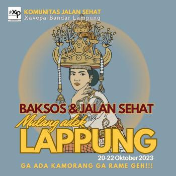 Komunitas Jalan Sehat Xaverius Pahoman Akan Menggelar Bakti Sosial dan Jalan Sehat "Mulang Adek Lappung"