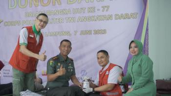 Donor Darah Dalam Rangka Memperingati Hari Jadi Polisi Militer ke-77 