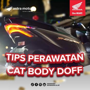 Tips dan Trik Perawatan Cat Bodi Doff Sepeda Motor Honda 