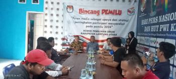 KPUD Lampung Utara Libatkan Media Sebagai Strategi Peningkatan Pertisipasi Masyarakat 