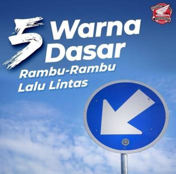 Informasi dari NSS Kedaton Tentang 5 Warna Dasar Rambu Lalu Lintas Yang Perlu Diketahui