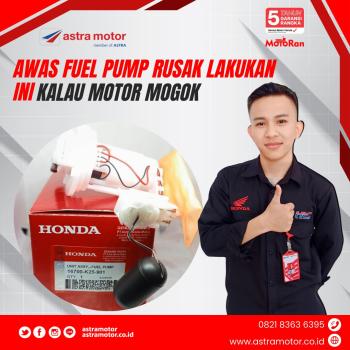 Awas Fuel Pump Rusak, Lakukan Ini Kalau Motor Injeksi Mogok Kehabisan Bensin 