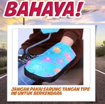 Bahaya Sarung Tangan Motor Model Tempat Setang, Masih Banyak Yang Belum Sadar 