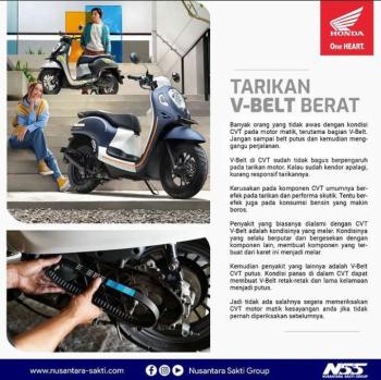 Alasan Kenapa V-Belt Motor Matic Kamu Terasa Berat Ini Tips dari AHASS NSS Pringsewu 