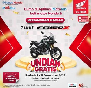 Cuma di Aplikasi MotoRan Beli Motor Dapat Motor 