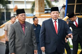 Ketua DPRD Provinsi Lampung Mingrum Gumay Menghadiri Peringatan Kelahiran Pancasila