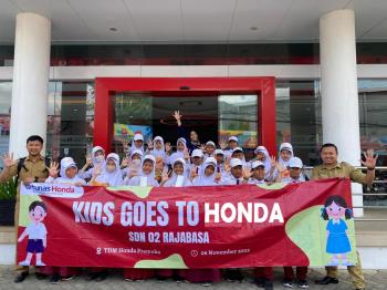 Sinergi Bagi Negeri, TDM Bekerjasama Dengan SD N 2 Rajabasa Gelar Kids Goes to Honda 