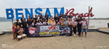 Kopdar dan Gathering Gravinci Chapter Lampung di Pantai Bensam 