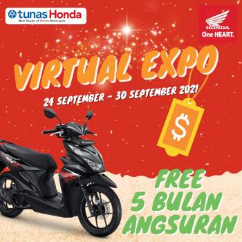 Dapatkan Free 5 Bulan Angsuran di Virtual Expo Tunas Honda 