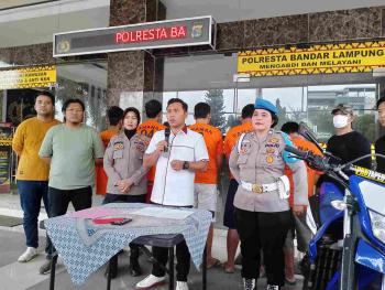 Polresta Bandar Lampung Ciduk Pelaku Curanmor di Kampung Baru, Satu Pelaku Ternyata Oknum