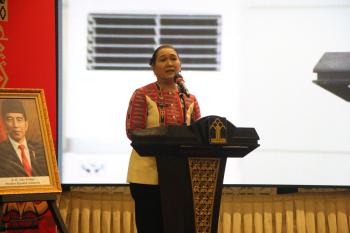 Kakanwil Kemenkumham Lampung Sorta Delima Lumban Tobing Membuka Peresmian 92 Desa / Kelurahan Sadar Hukum Provinsi Lampung Tahun 2024 