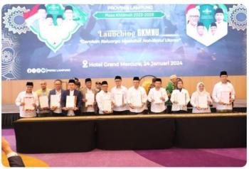 Unila dan PWNU Lampung Menandatangani MoU Dalam Rangka Upaya Implementasi GKMNU 