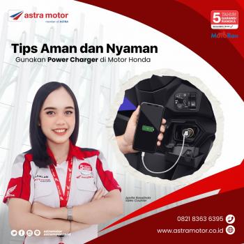 Gunakan Power Charger di Motor Honda 