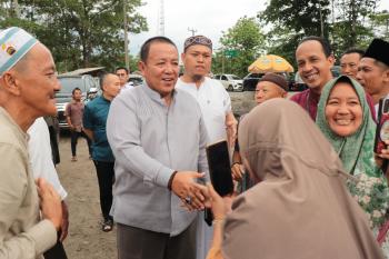 Gubernur Arinal Tinjau Perbaikan Jalan Ruas Negeri Baru - Simpa Tiga Kabupaten Waykanan