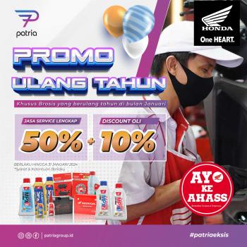 Promo Spesial Khusus Pelanggan Honda Yang Berulang Tahun 