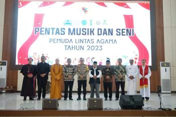 Dengan Didukung oleh Pemprov Lampung,Polda Lampung dan Kanwil Kemenag, FKUB Lampung Gelar Pentas Seni Musik Pemuda Lintas Agama 