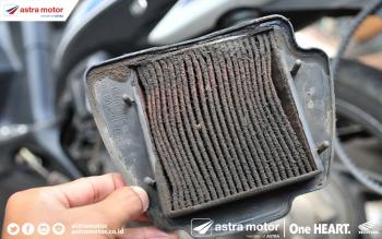 Tips Ahass Astra Motor Natar; Cara Bersihkan Filter Udara Motor, Ternyata Gampang