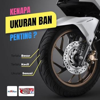 Pentingnya Sesuaikan Ukuran Velg dan Ban Motor 