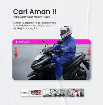 Ridding Aman Saat Hujan,Honda Bagi Tips #Cari Aman Saat Naik Motor 