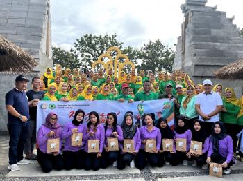 Gelorakan Hidup Sehat, PIPAS Lampung Gelar Jalan Sehat dan Senam Bersama 