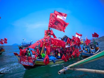 Kirab Pemilu 2024 di Bandar Lampung Sasar Masyarakat Wilayah Pesisir 