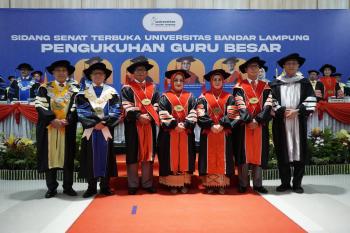 Kukuhkan Empat Guru Besar Baru, Rektor UBL Targetkan Buka Program S3 Ilmu Hukum Tahun Depan 