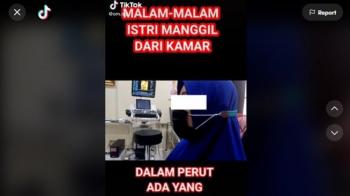 Viral, Suami Terkejut  Malam-malam Ada yang Bergerak di Perut Istrinya