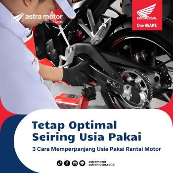 3 Cara Memperpanjang Usia Pakai Rantai Motor 