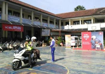 TDM Edukasi Safety Riding di Sekolah Lampung 