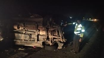 Lakalantas di Tol Bakter Km 32, Pengemudi Inova Tewas