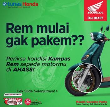 Jangan Abaikan Fungsi Kampas Rem Motor, Berikut Tips Merawatnya 