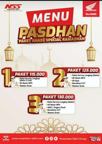 Promo Paket Service Special Ramadhan (PASDHAN) 